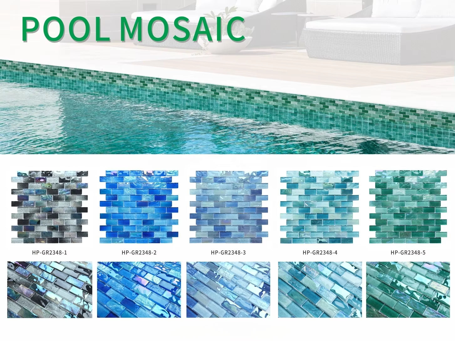 Environmental Protection Glass  Mosaic Tile