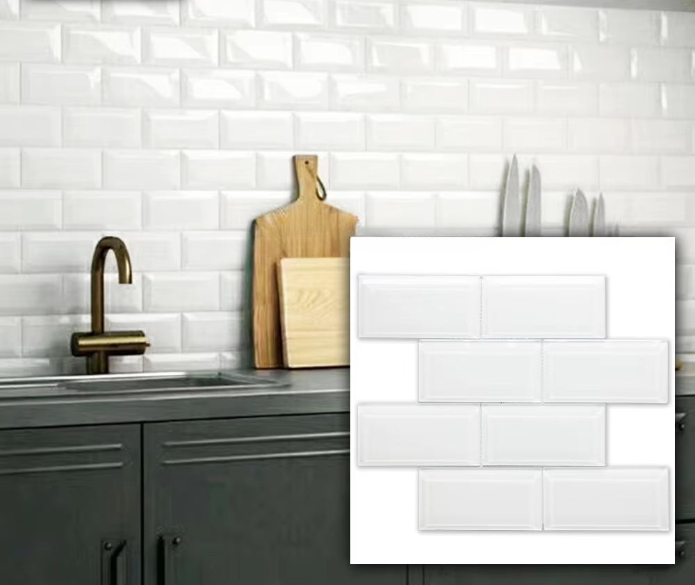 3*6 Cheap Price Philippines Outside Balcony Outdoor Decorative Kitchen Wall Tiles Designs White Glass Subway Tile