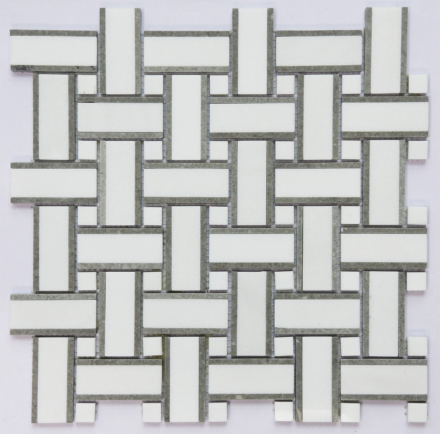 New Marble Mosaic Tile Popular Design White Color For Bathroom Unique irregular mosaic tile