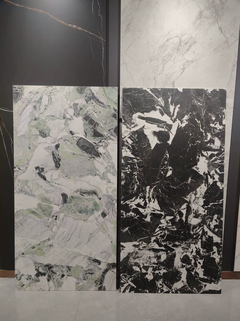 Matte Cold Jadeite Marble Slate Background Wall Custom Tile 1200x2700mm/900x1800mm